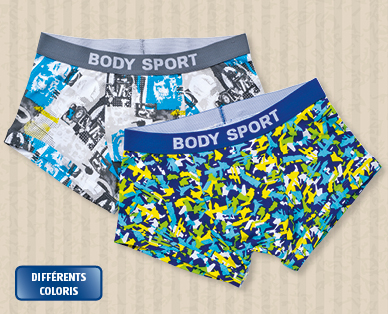 Sous-vêtements de couleur pour hommes BODY SPORT