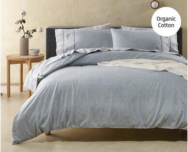 Organic Cotton Flannelette Quilt Cover Set – Queen Size