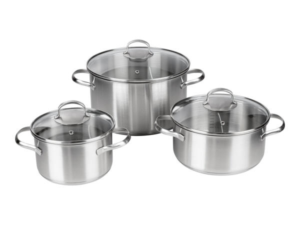 Ernesto Stainless Steel Stockpot Set - Set of 3