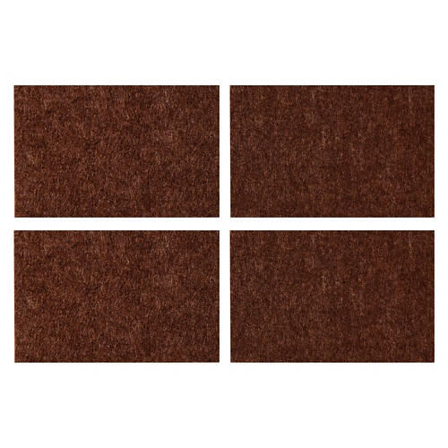 Rectangle Felt Pads, Brown