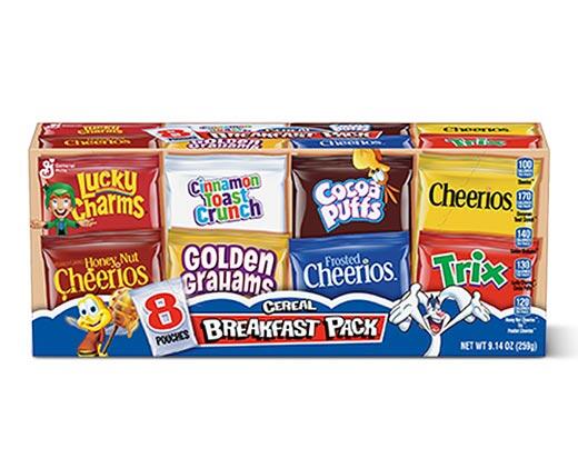 General Mills 
 Breakfast Pack Cereal Assorted Varieties