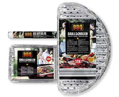 Papier aluminium/Barquettes pour barbecue BBQ