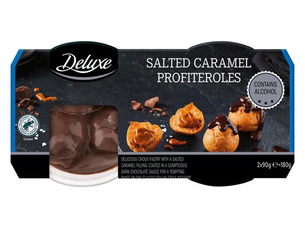 Salted Caramel Profiteroles