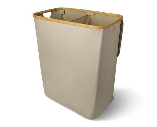 Easy Home Bamboo Collapsible Hamper