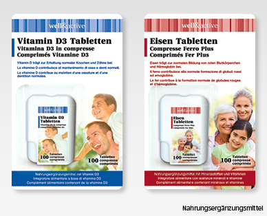 WELL&ACTIVE Vitamin D3-/Eisen-Tabletten