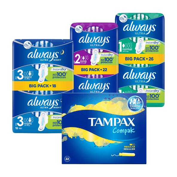 Bind eller tamponer