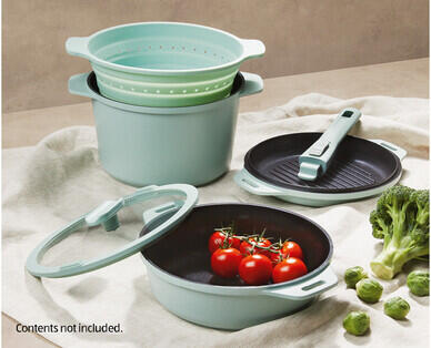 Cast Aluminium Nesting Cookware 6pc Set