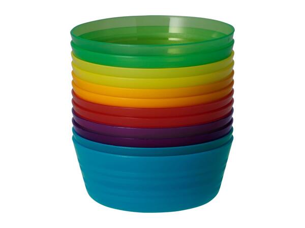 Silvercrest Plastic Bowl Set - 12 Pieces