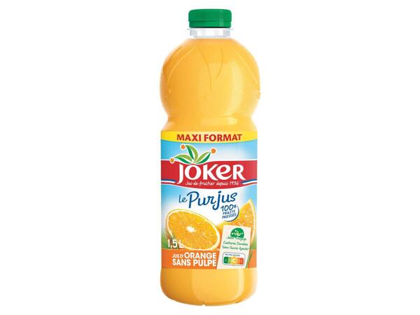 Joker jus d'orange sans pulpe
