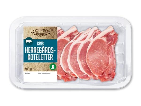 Herregårdskoteletter med skaft