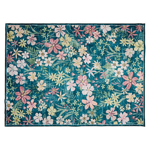 6' X 9' Crystal Print Area Rug - Bright Floral