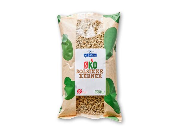 Økologiske solsikke- eller græskarkerner