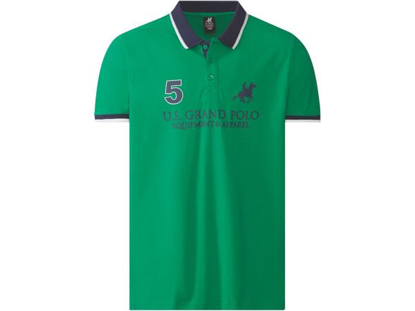 Ladies' or Men's Polo Shirt Slim Fit "U.S. GRAND POLO"