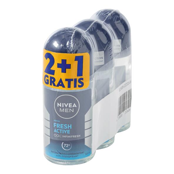 NIVEA(R) 				Deoroller, 3 St.