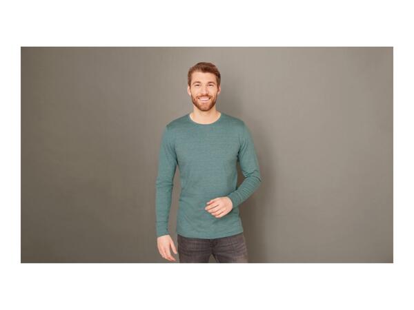 Livergy Men's Thermal Long-Sleeve Top - Green