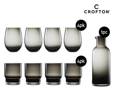 Tinted Glassware - Black or Clear