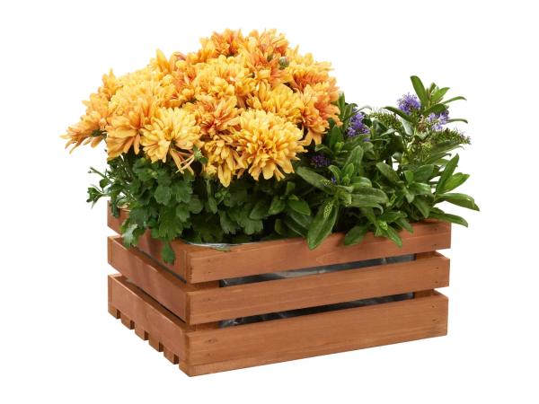 Parkside Wooden Planter - Brown