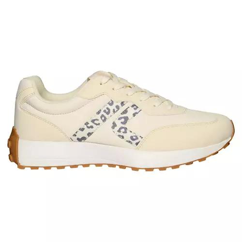 Ladies Casual Sneaker - Cream, 10