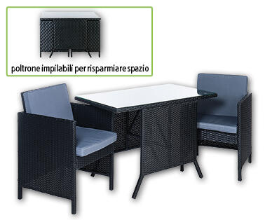 GARDENLINE(R) Set lounge, 3 pezzi