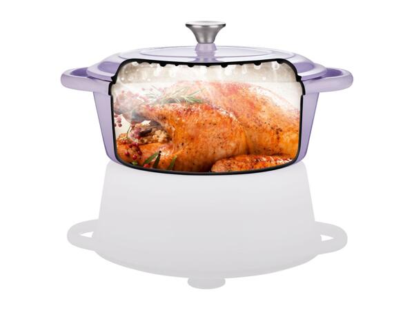 Livarno Home 4.7L Cast Iron Casserole Dish