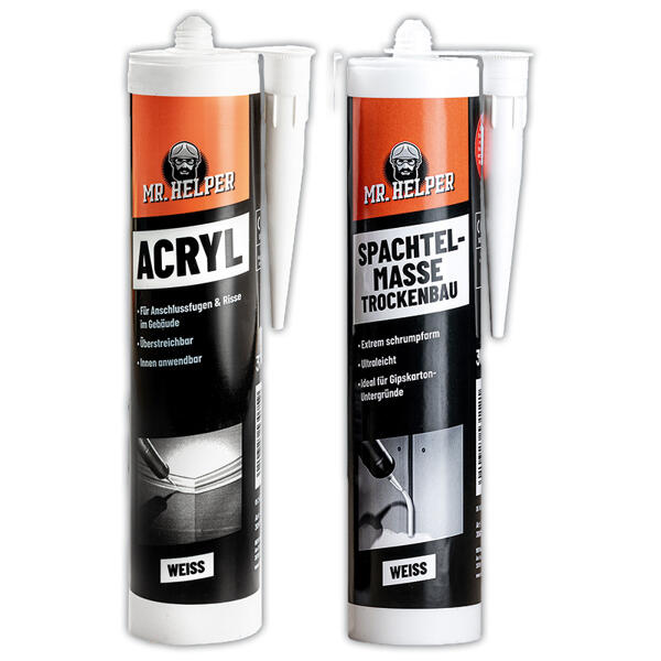 Acryl oder Spachtelmasse Trockenbau
