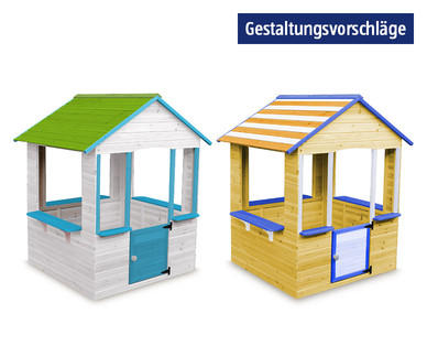 Kinderspielhaus aus Holz