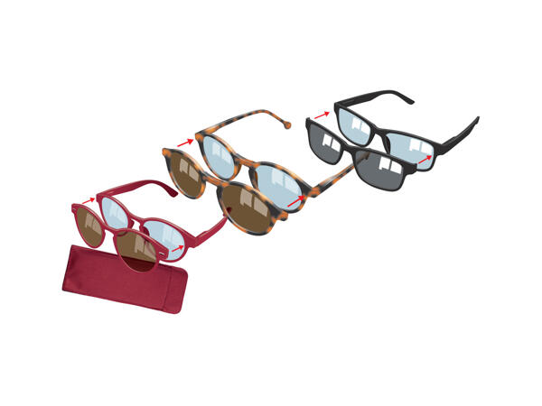 Reading Glasses with Magnetic Clip - on Sunglasses