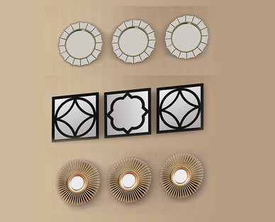 Huntington Home 3-Piece Decorative Wall Mirrors