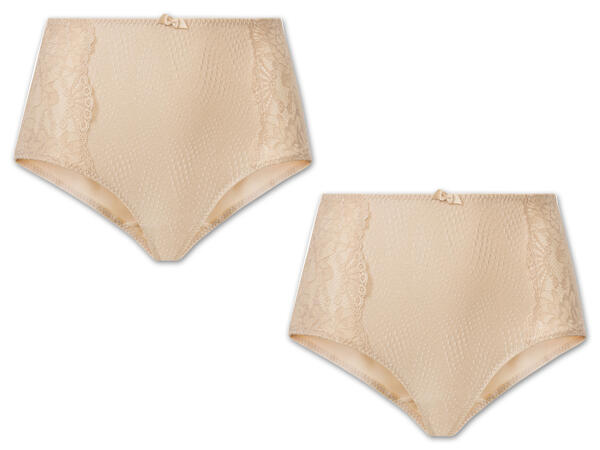 Damen Spitzen-Unterwäsche, Slip, 2 Stück