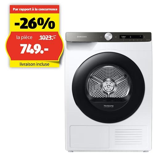 SAMSUNG Sèche-linge DV5000, 8 kg, DV80T5220AT/S5, Carved Black