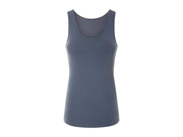 Esmara Ladies' Blue & White Vest Tops - 3 Pack