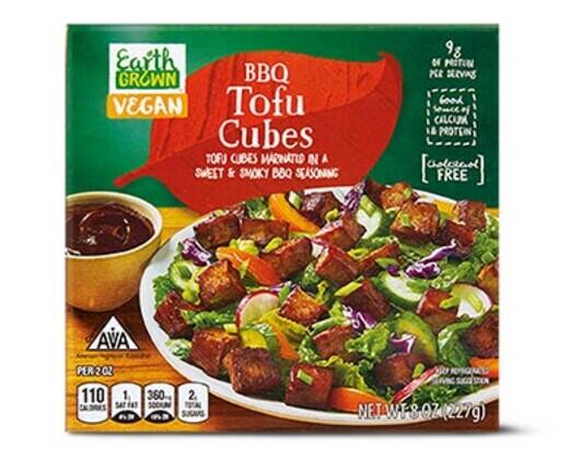 Earth Grown 
 Tofu Cubes BBQ or Sesame Ginger