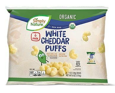 Simply Nature 
 Organic White Cheddar Puff Snack Packs