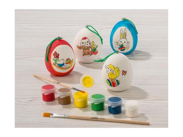 Crelando Paint Your Own Easter Decorations - 12 Piece Set