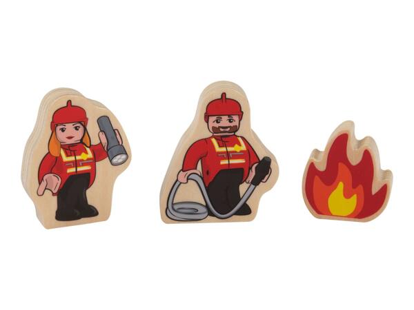 Playtive Farm/​Princess/​Fire Brigade/​Police Train Set - 18 piece