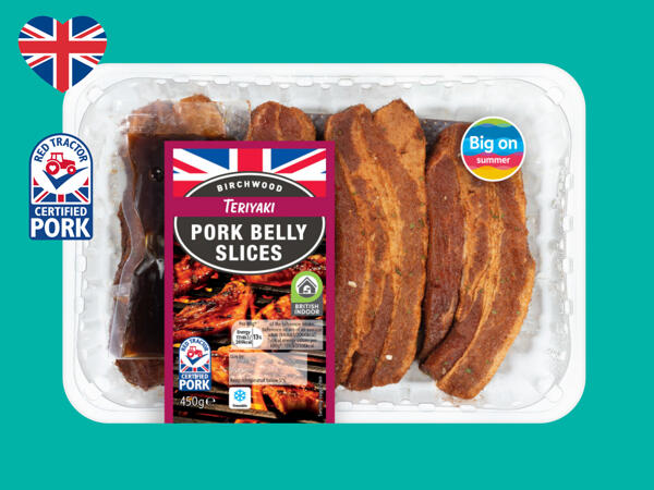 Birchwood Teriyaki British Pork Belly Slices