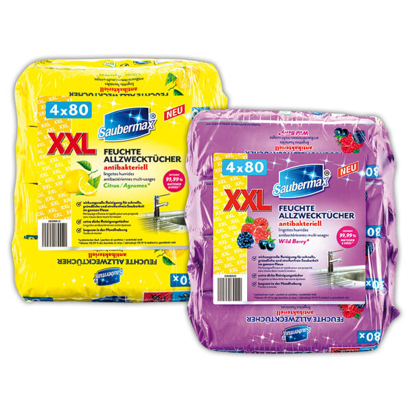 Feuchte Allzwecktücher XXL