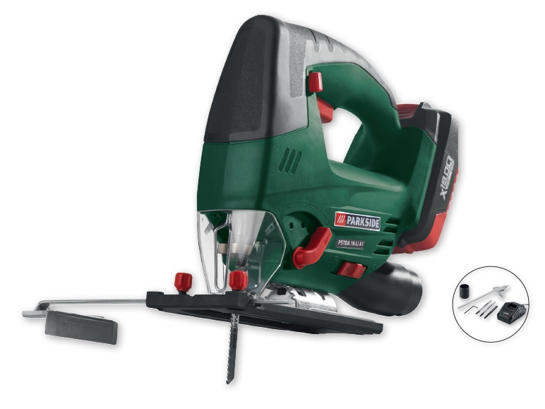 Parkside(R) 18V Li-Ion Cordless Pendulum Jigsaw