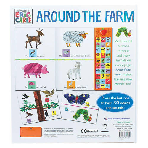 Children's Eric Carle First Words Sound Book - Around the Farm