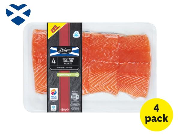 Deluxe 4 Scottish Salmon Fillets