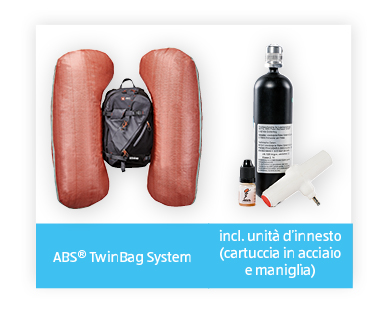 Zaino con kit anti valanghe INOC