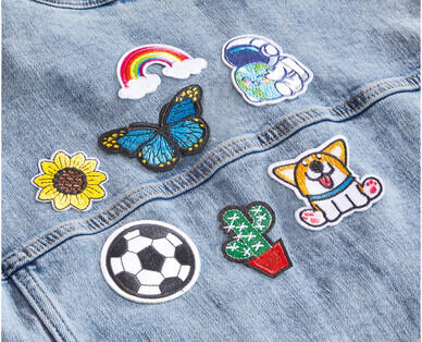 Embroidered Iron-on Patches 2pk