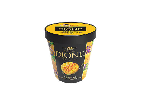 Dione Mango- och passionsfruktsglass