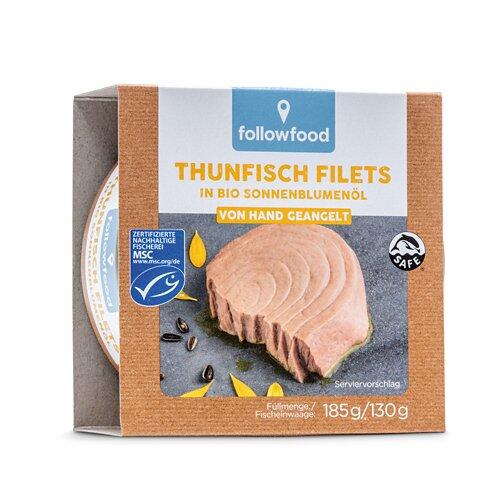 FOLLOWFISH Thunfischfilet, BIO-Sonnenblumenöl