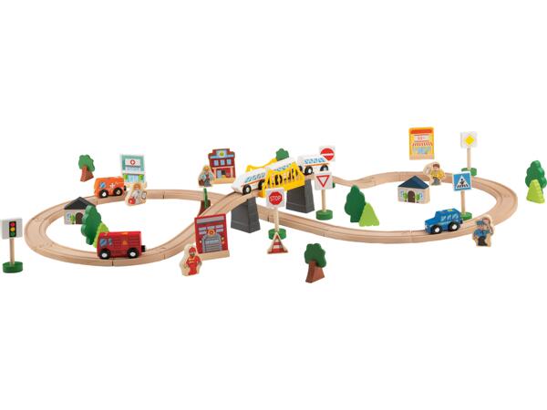 Wooden Train Set "City" or "Farm"