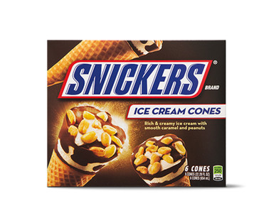 Snickers Ice Cream Cones