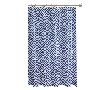 Huntington Home PEVA Shower Curtain With Hooks