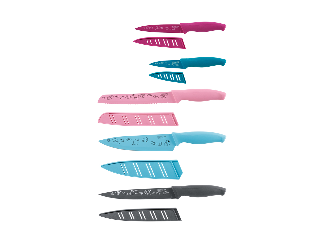 Couteau de couleur avec protège lame