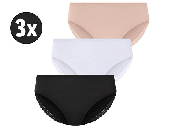 Ladies' briefs, 3 pieces