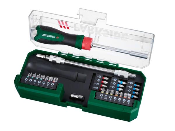 Ratchet Screwdriver & Bit Set, 43 pieces
